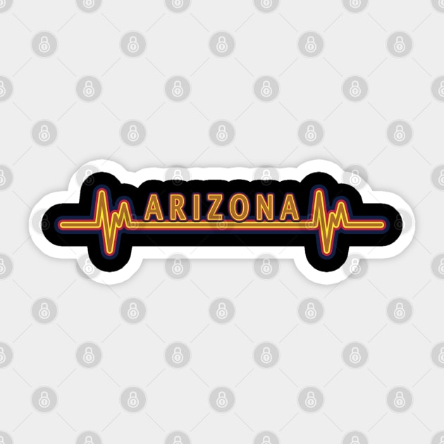 Heartbeat Arizona Sticker by DPattonPD